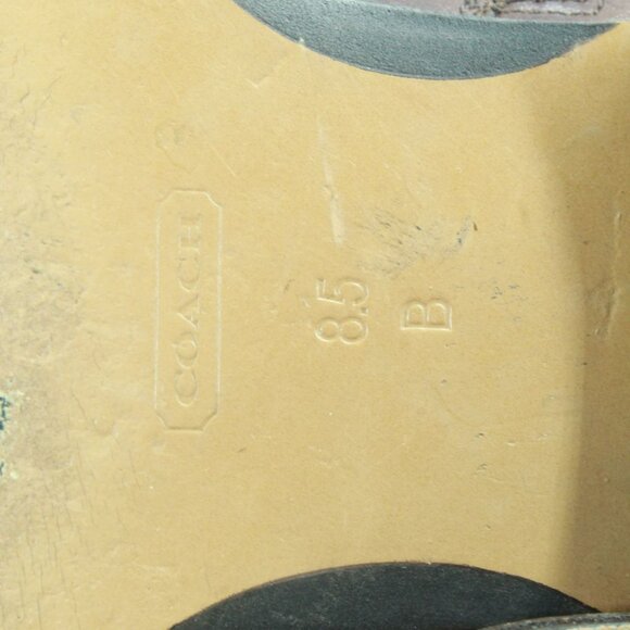 Coach Mysie Brown Tall Leather Knee High Riding Boots Shoes Pull On Size 8 - Picture 12 of 13